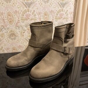 Chippewa Women's Raynard 7" Tan Engineer Work Boot Motorcycle Vibram Leather 8